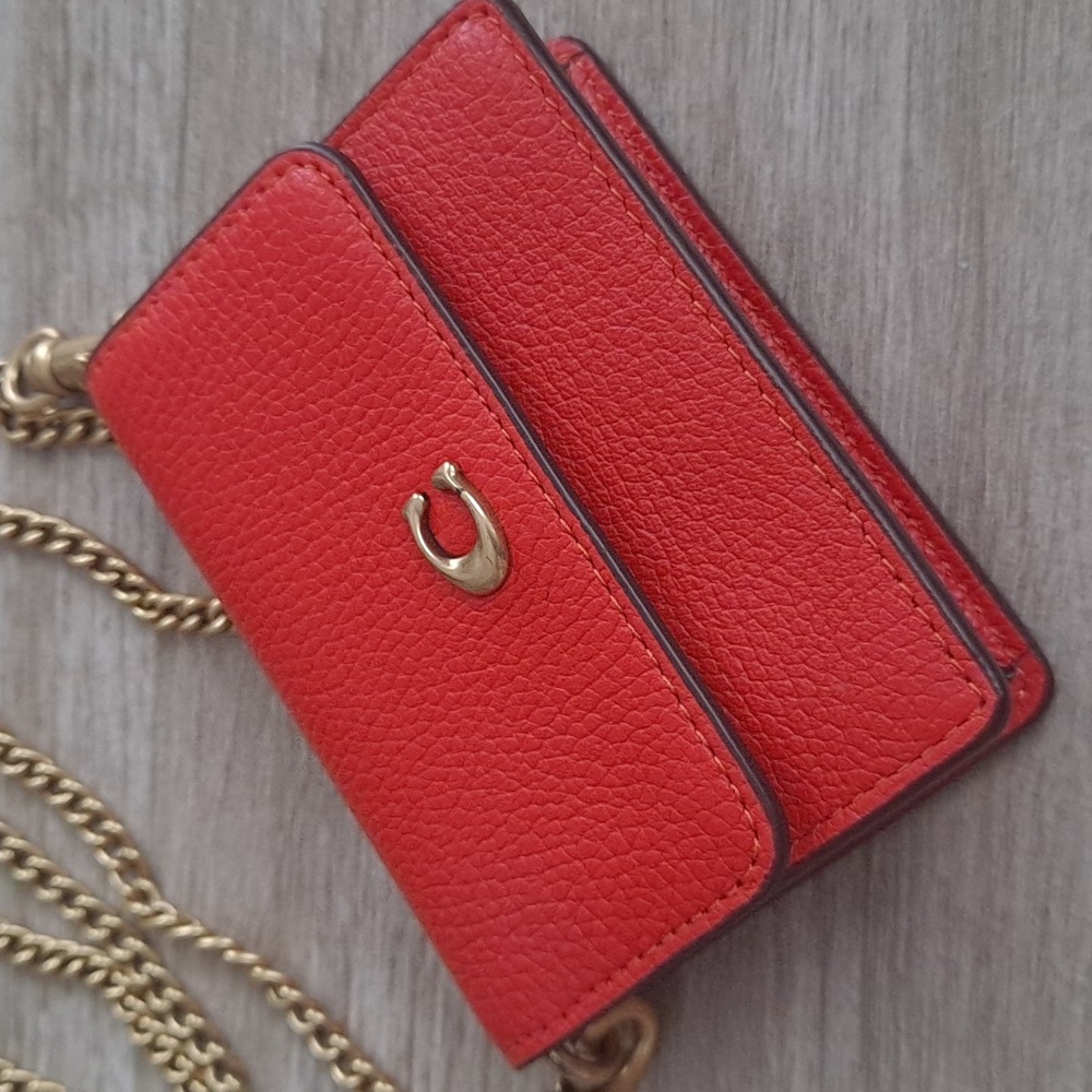 Coach card case on chain - Picture 2 of 16